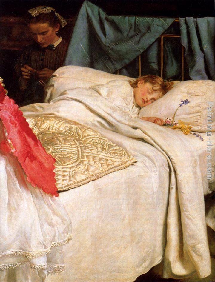 John Everett Millais Sleeping